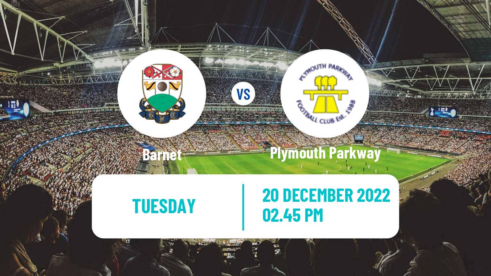 Soccer English FA Trophy Barnet - Plymouth Parkway