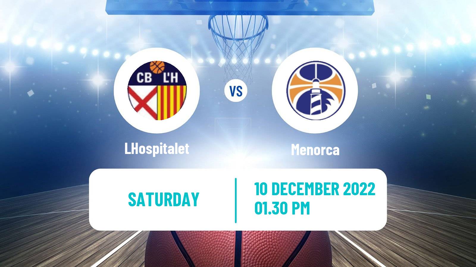 Basketball Spanish LEB Plata LHospitalet - Menorca