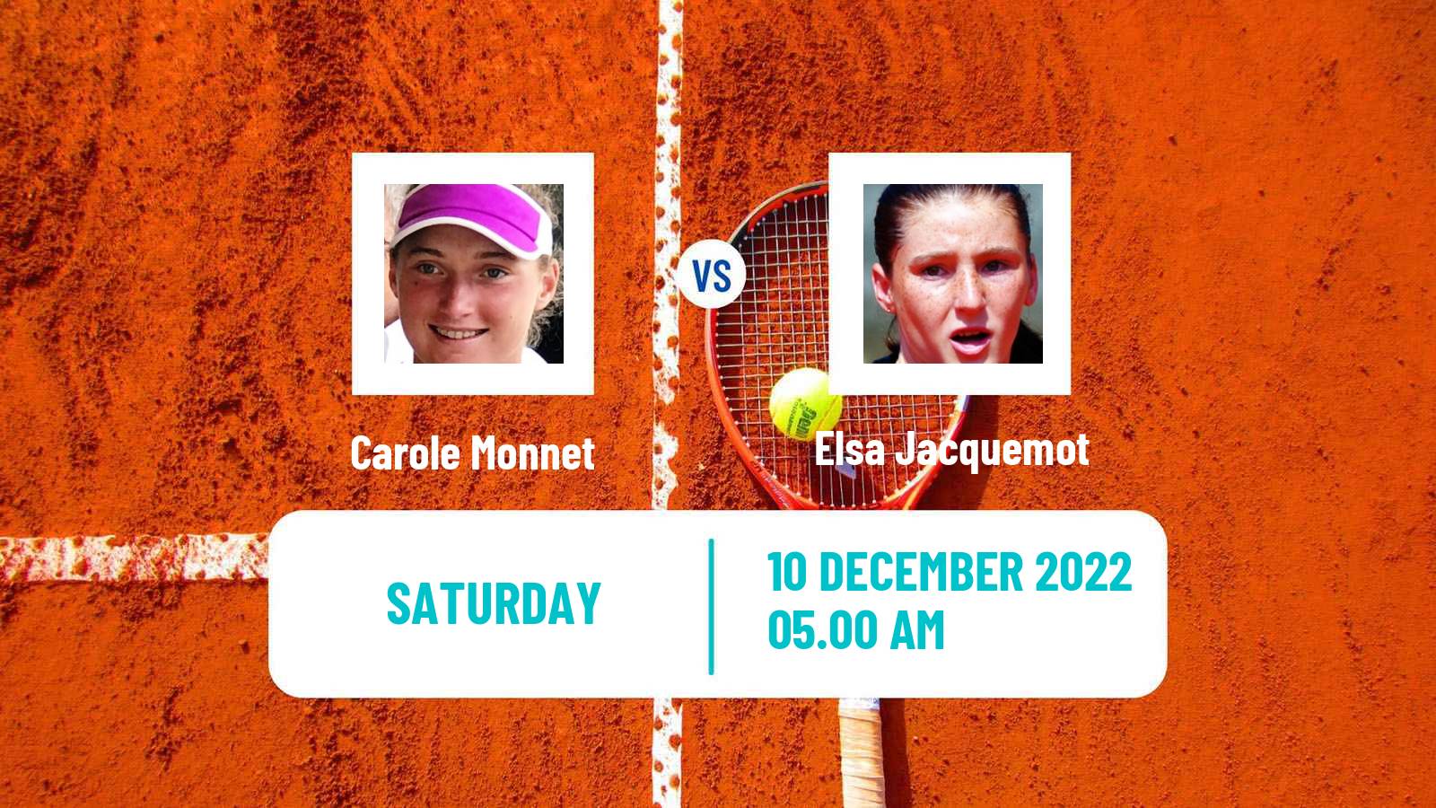 Tennis ITF Tournaments Carole Monnet - Elsa Jacquemot