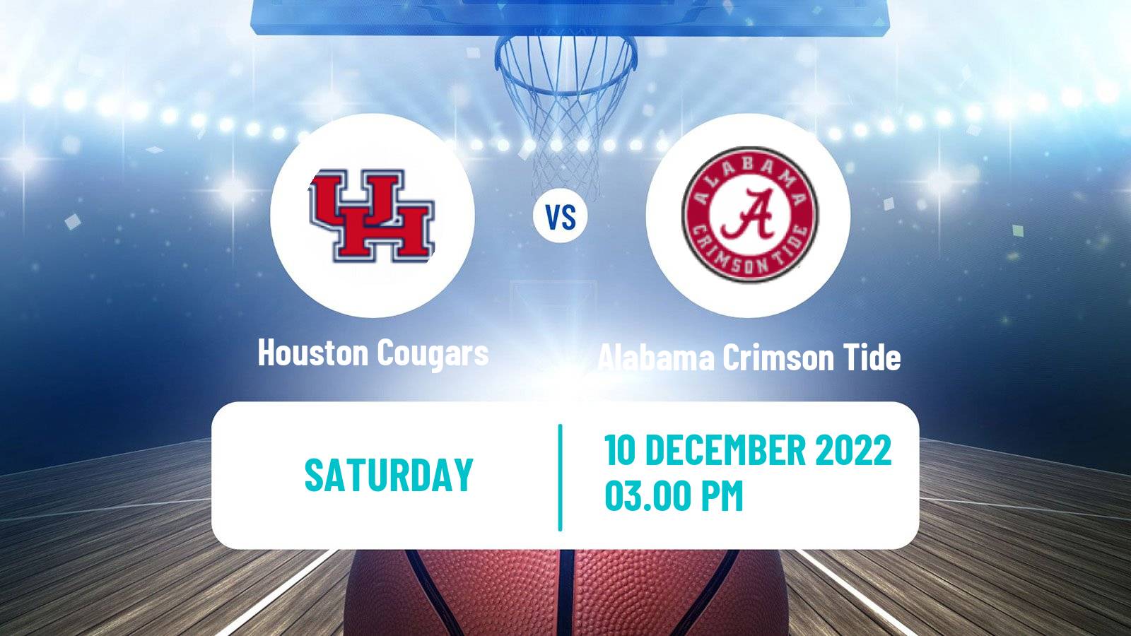 Basketball NCAA College Basketball Houston Cougars - Alabama Crimson Tide