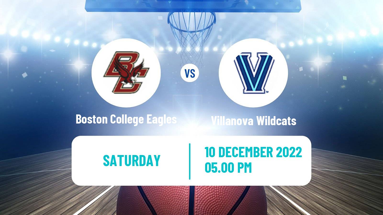 Basketball NCAA College Basketball Boston College Eagles - Villanova Wildcats