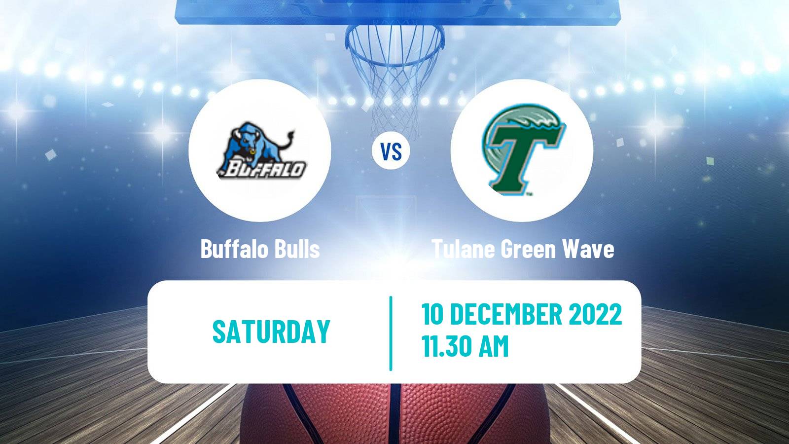 Basketball NCAA College Basketball Buffalo Bulls - Tulane Green Wave