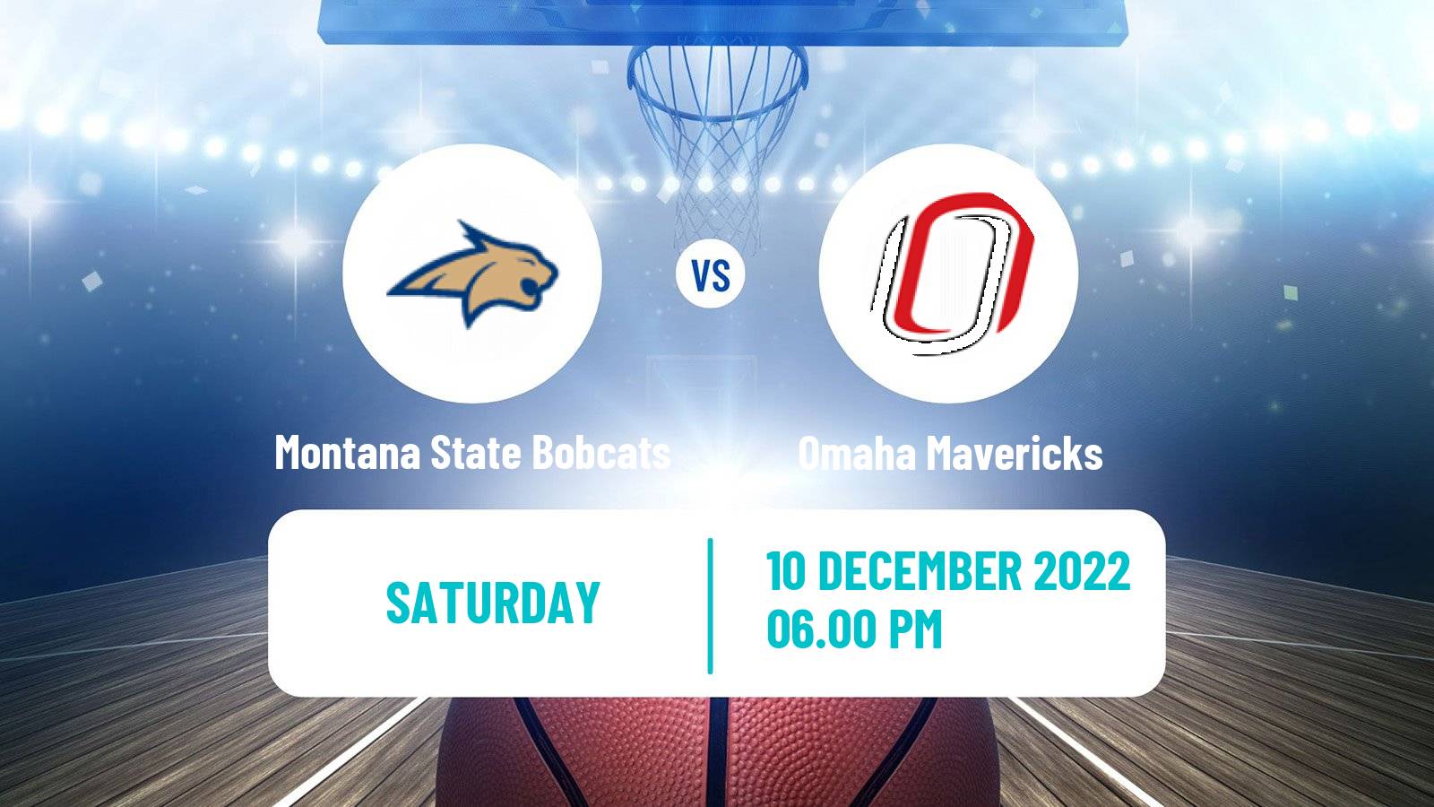 Basketball NCAA College Basketball Montana State Bobcats - Omaha Mavericks