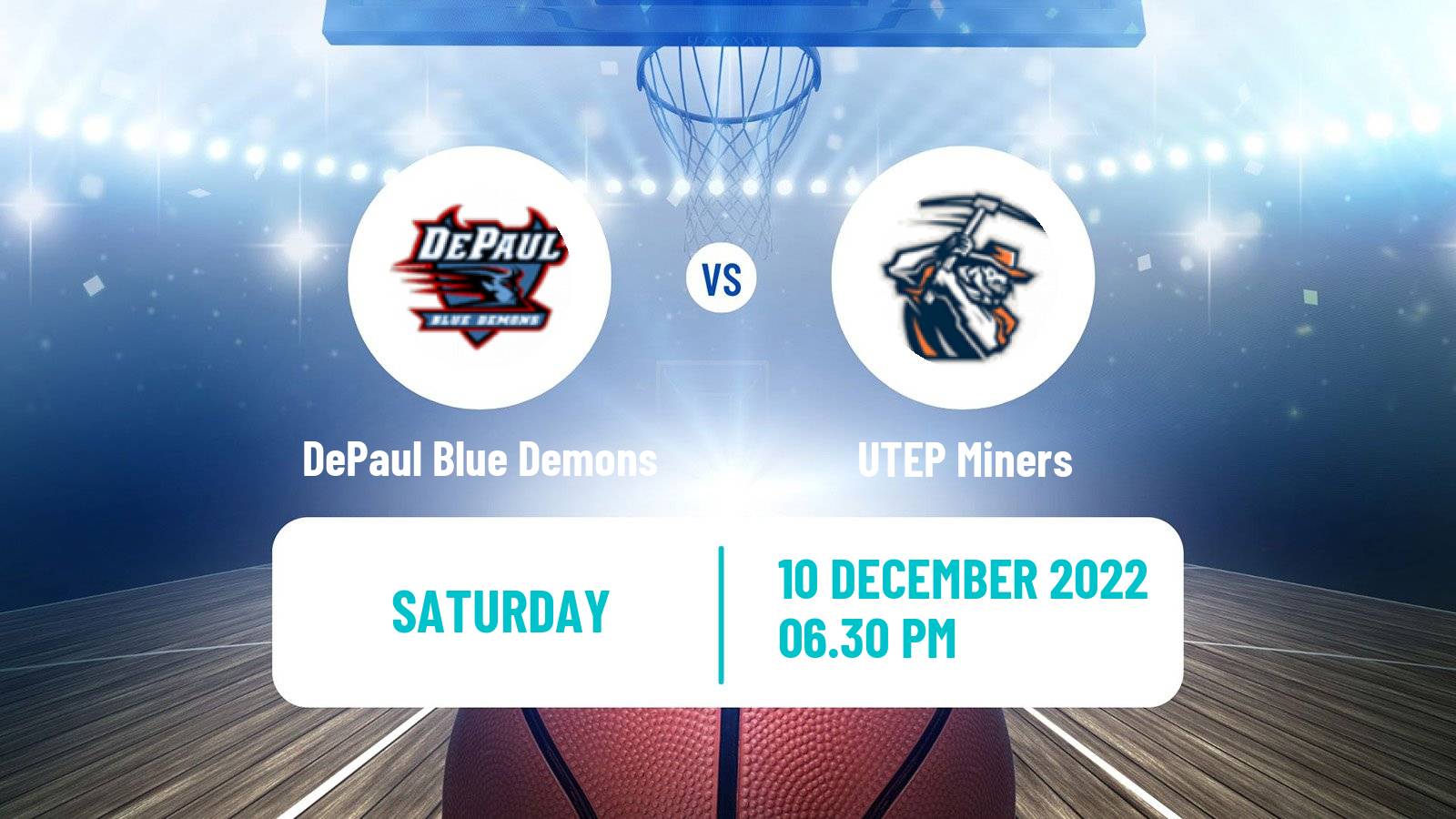 Basketball NCAA College Basketball DePaul Blue Demons - UTEP Miners