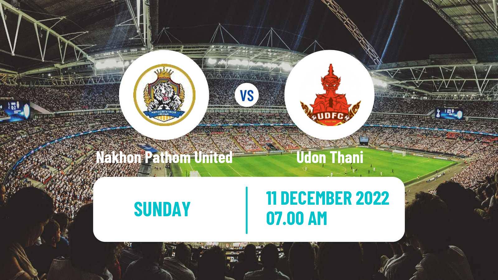 Soccer Thai League 2 Nakhon Pathom United - Udon Thani