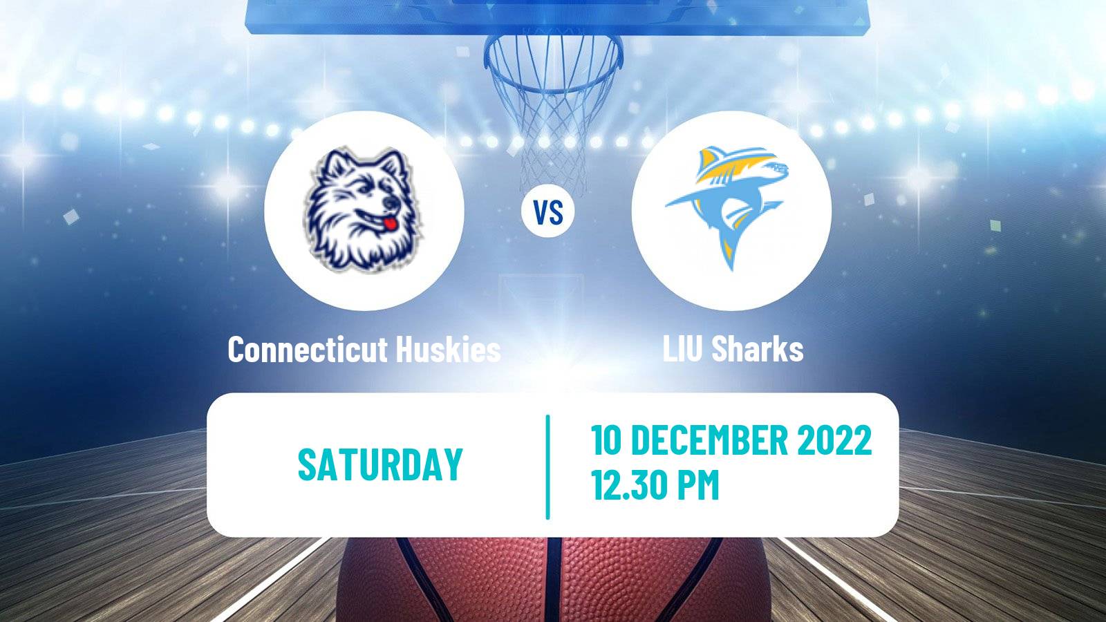 Basketball NCAA College Basketball Connecticut Huskies - LIU Sharks