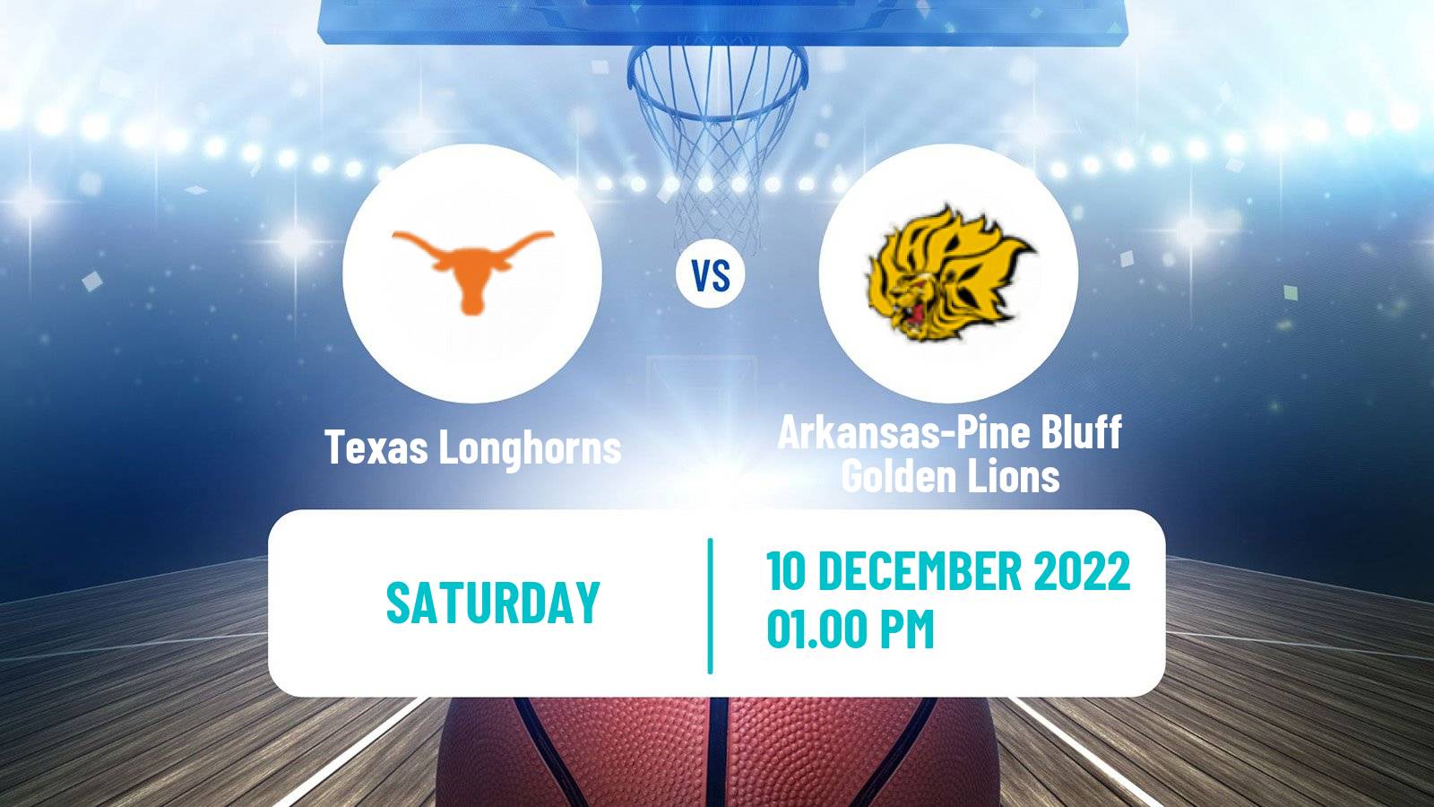 Basketball NCAA College Basketball Texas Longhorns - Arkansas-Pine Bluff Golden Lions