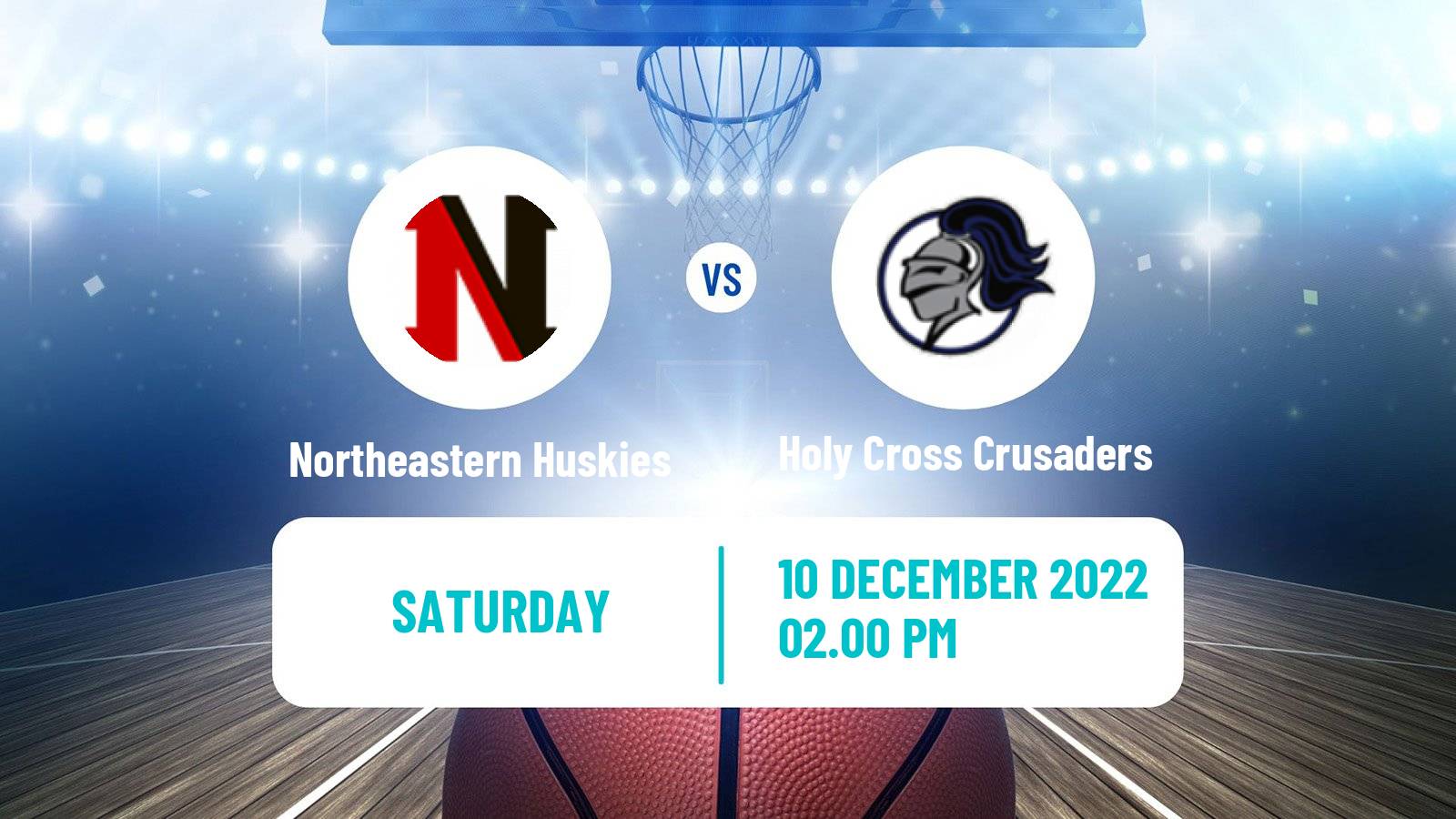 Basketball NCAA College Basketball Northeastern Huskies - Holy Cross Crusaders