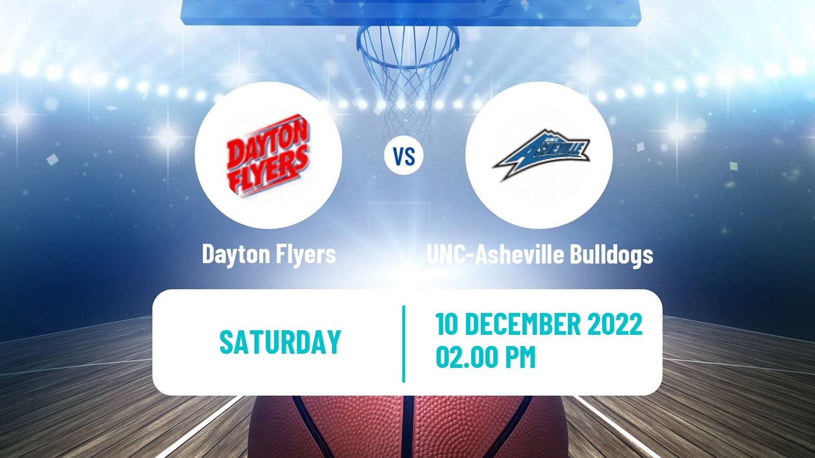 Basketball NCAA College Basketball Dayton Flyers - UNC-Asheville Bulldogs