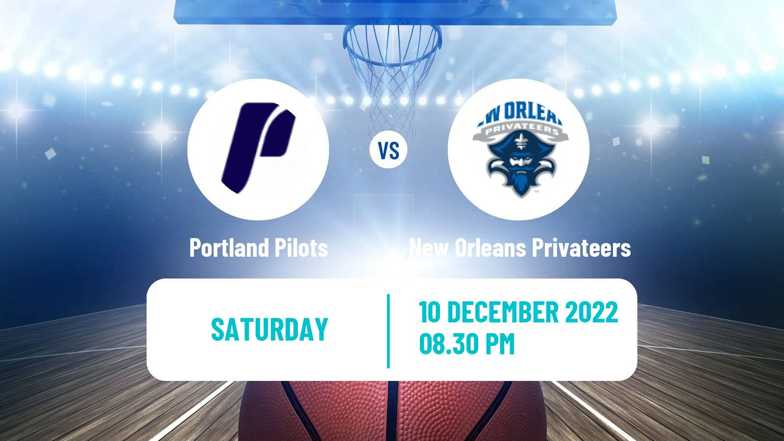 Basketball NCAA College Basketball Portland Pilots - New Orleans Privateers