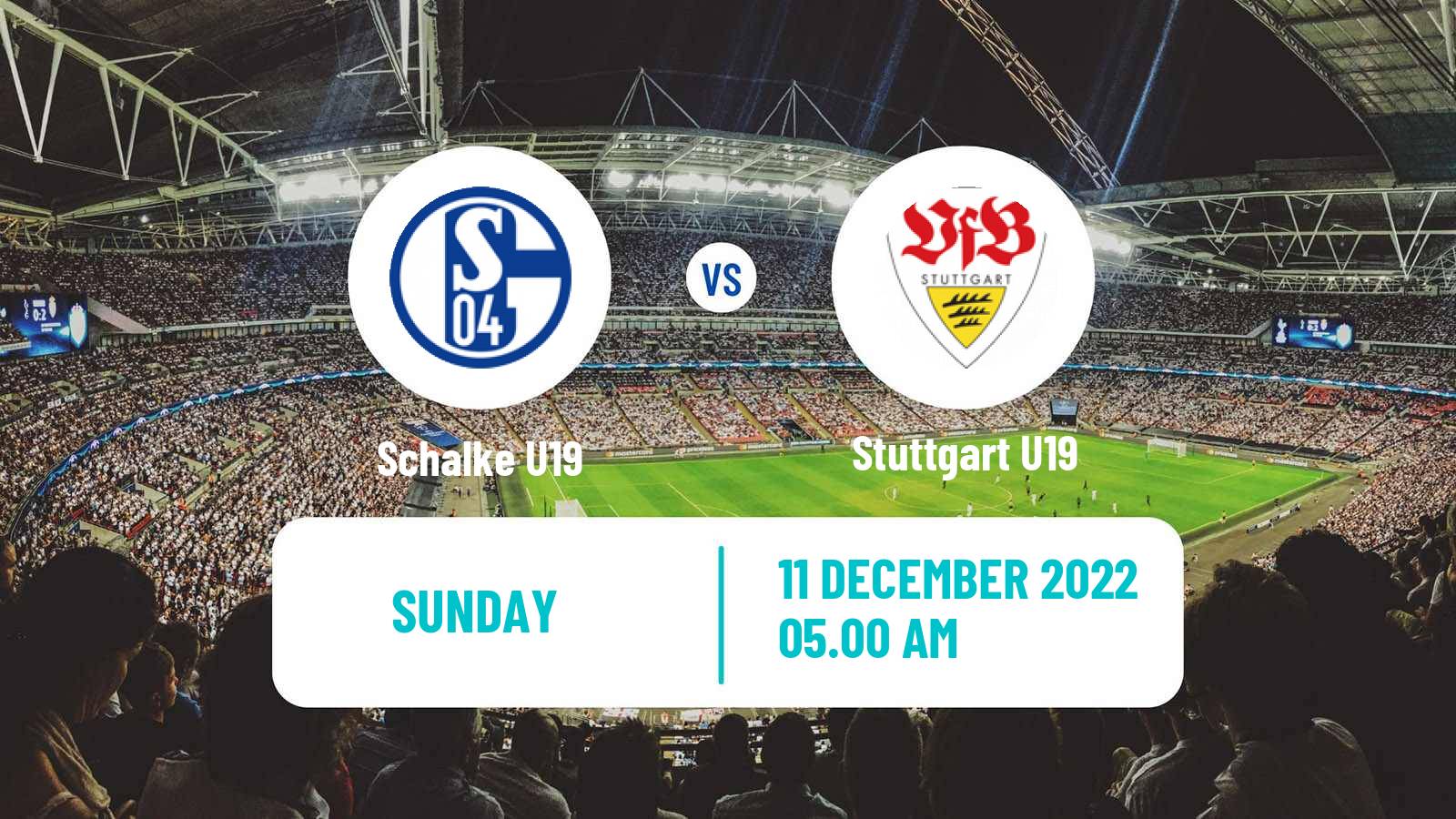 Soccer German DFB Junioren Pokal Schalke U19 - Stuttgart U19