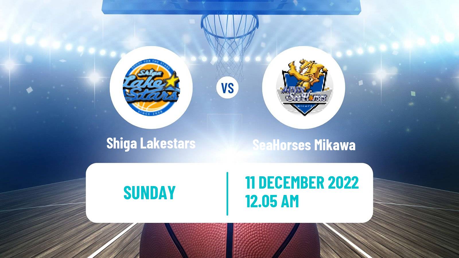 Basketball BJ League Shiga Lakestars - SeaHorses Mikawa