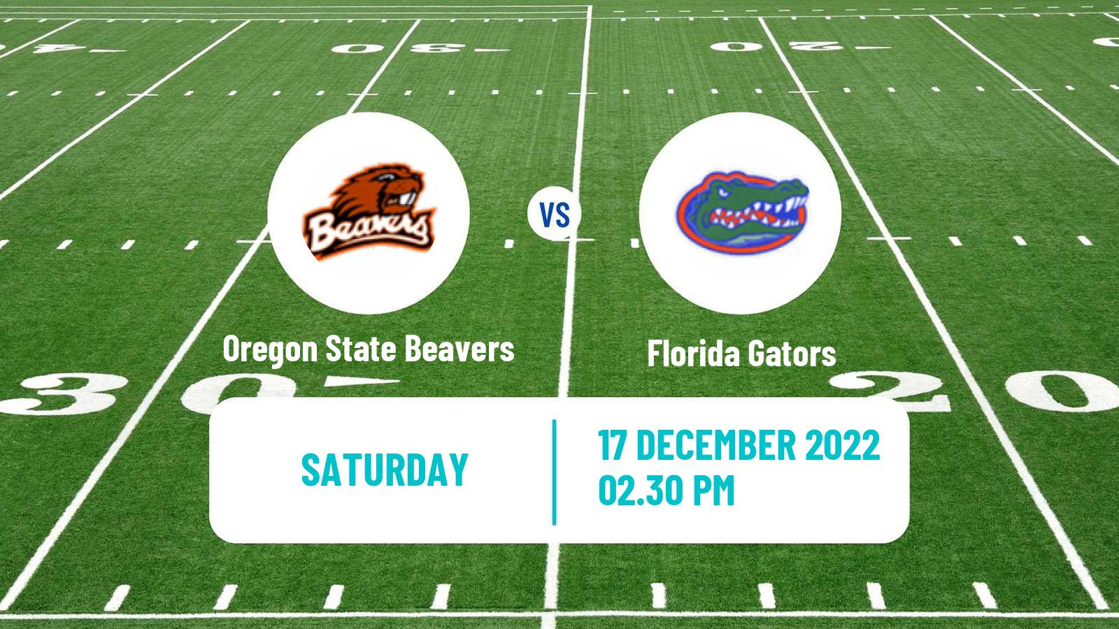 American football NCAA College Football Oregon State Beavers - Florida Gators