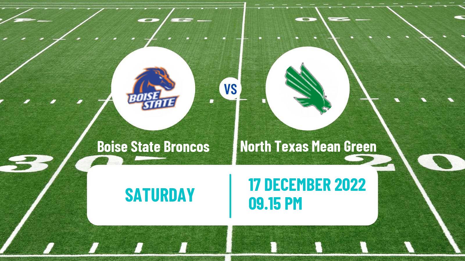 American football NCAA College Football Boise State Broncos - North Texas Mean Green