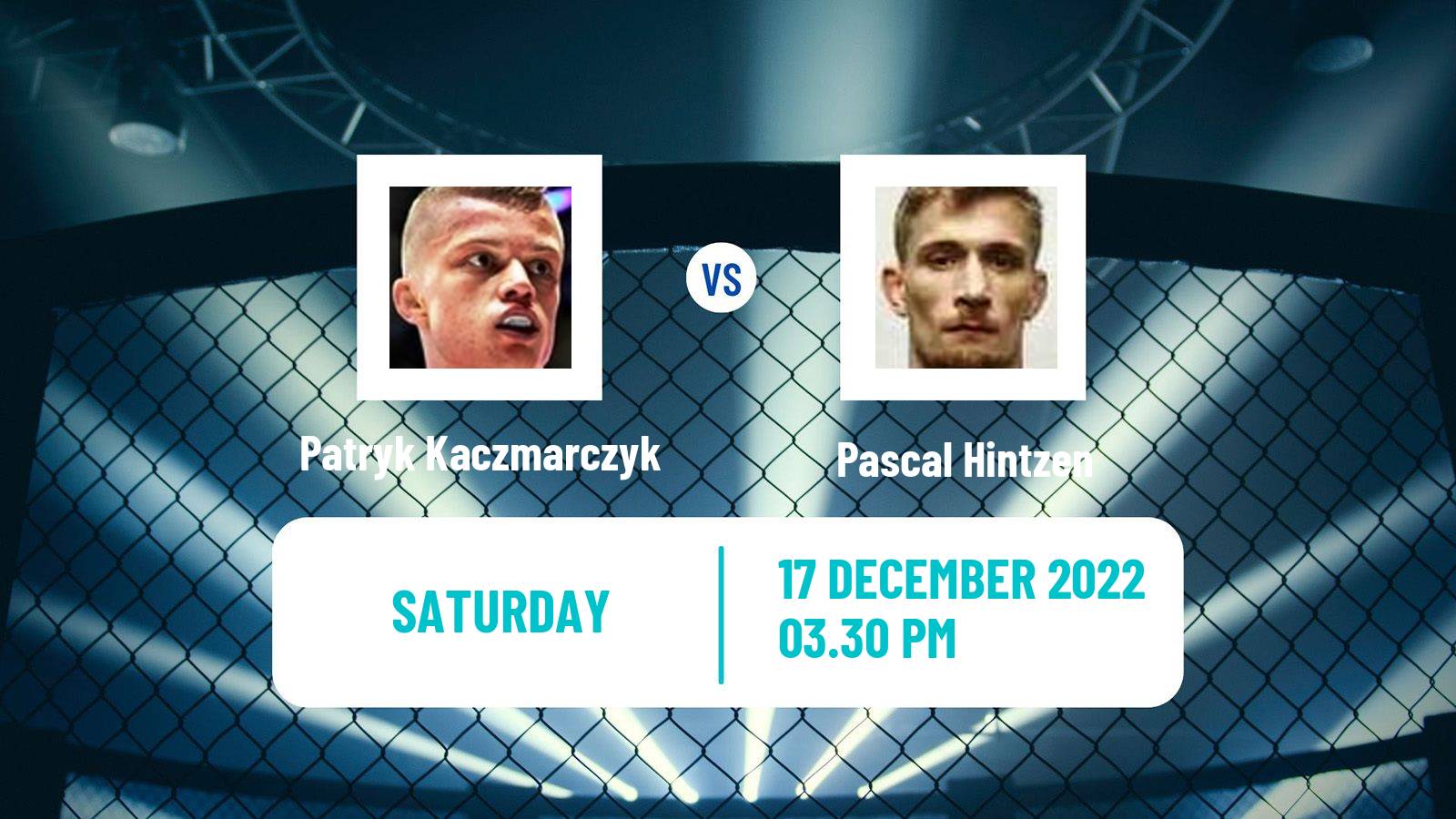 MMA MMA Patryk Kaczmarczyk - Pascal Hintzen