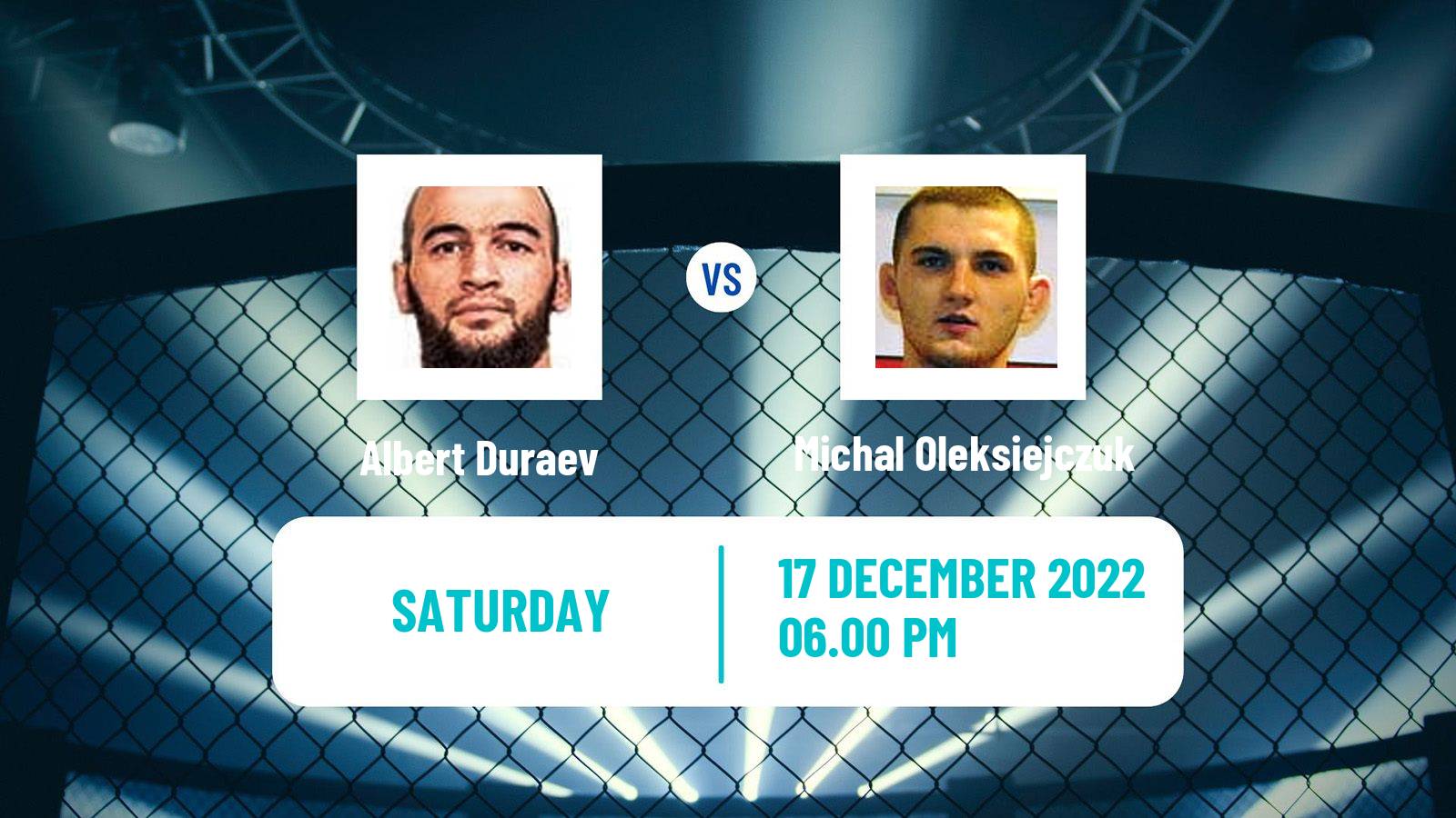 MMA MMA Albert Duraev - Michal Oleksiejczuk