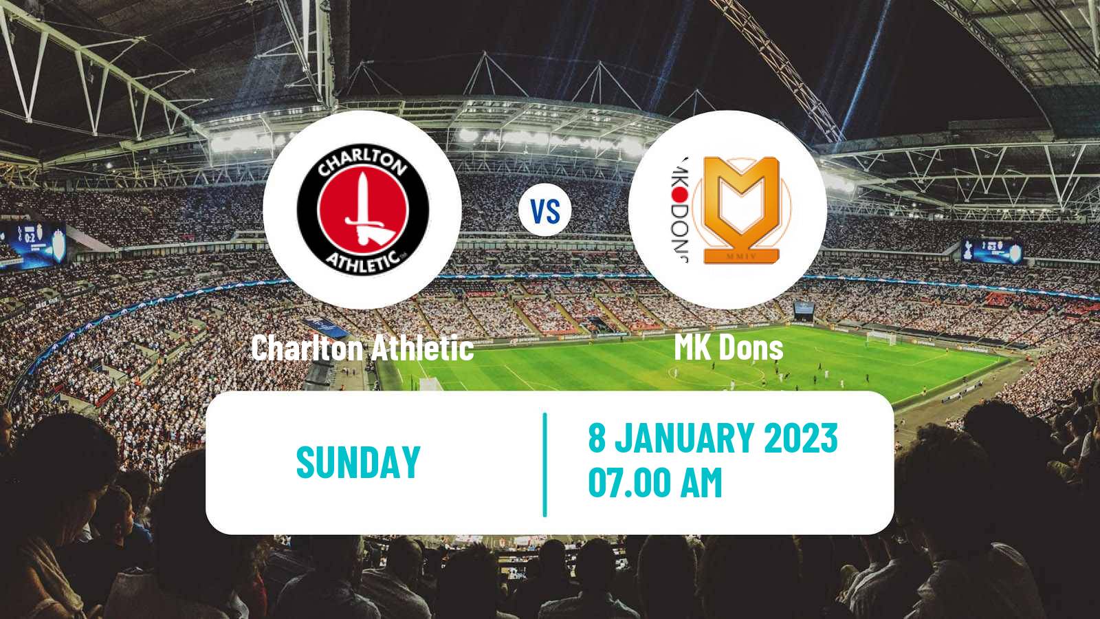 Soccer English FA Cup Women Charlton Athletic - MK Dons