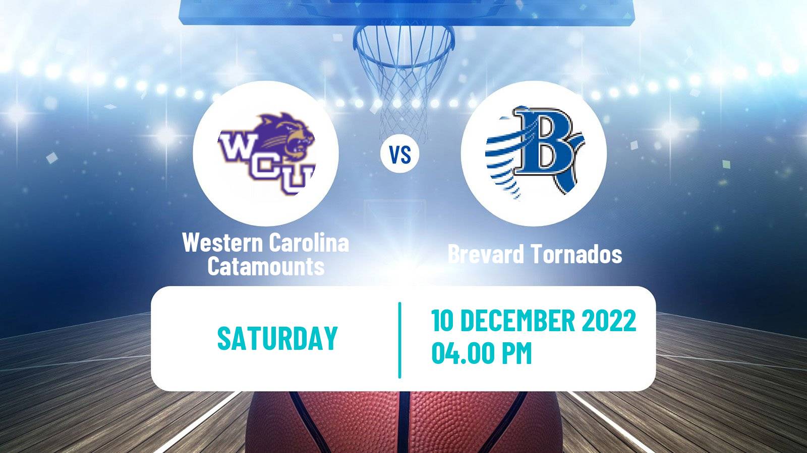 Basketball NCAA College Basketball Western Carolina Catamounts - Brevard Tornados