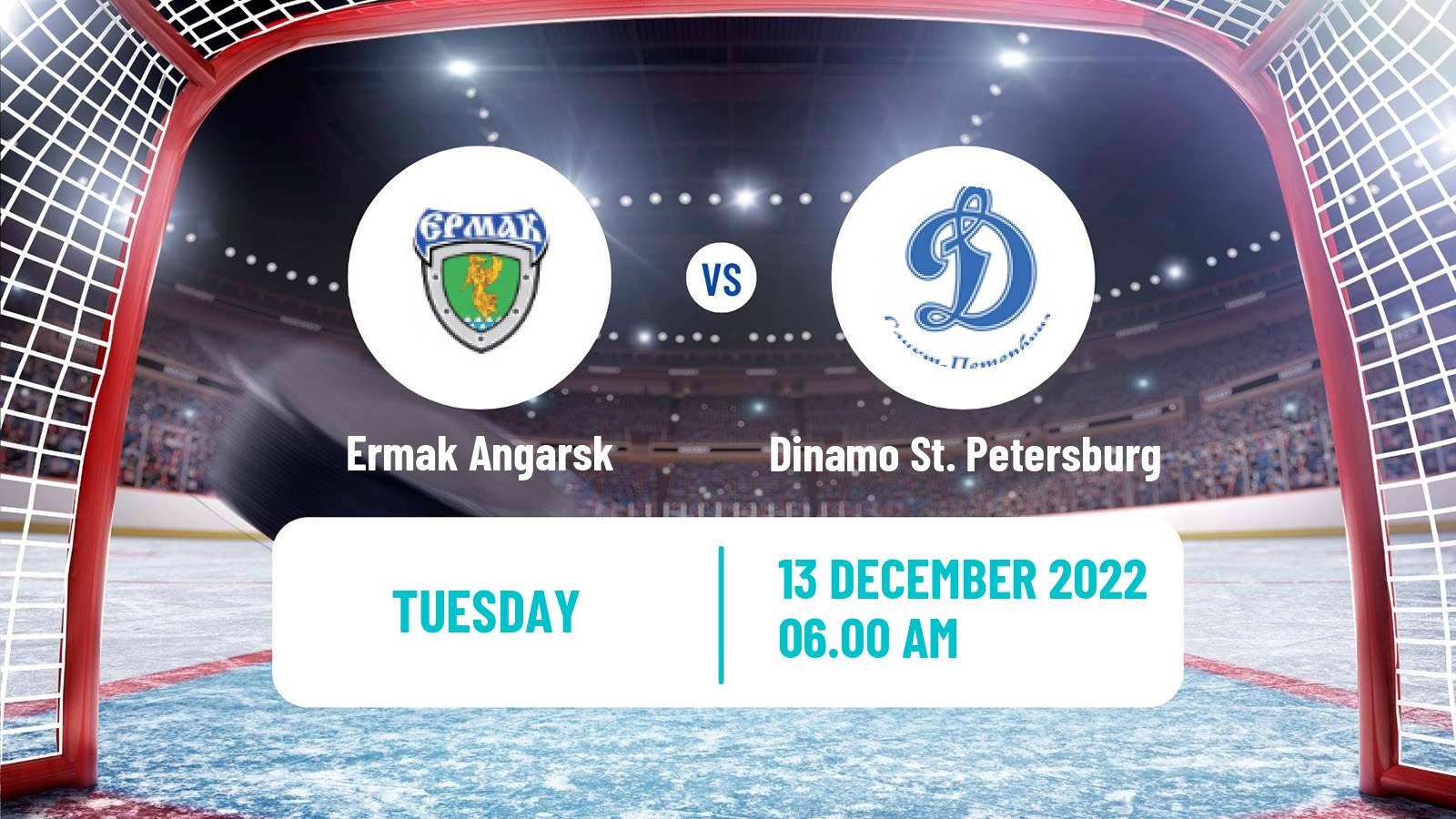 Hockey VHL Ermak Angarsk - Dinamo St. Petersburg