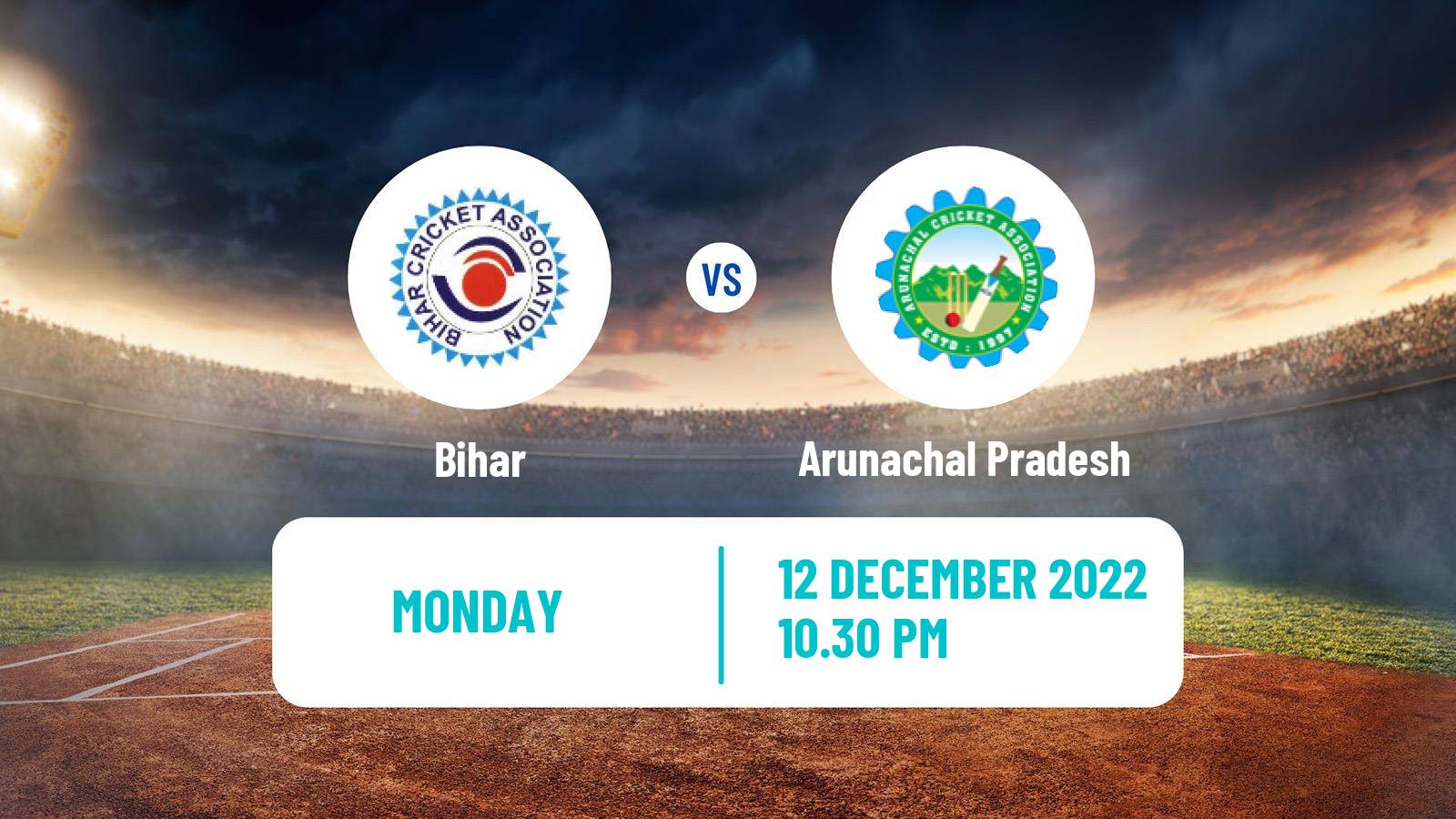 Cricket Ranji Trophy Bihar - Arunachal Pradesh