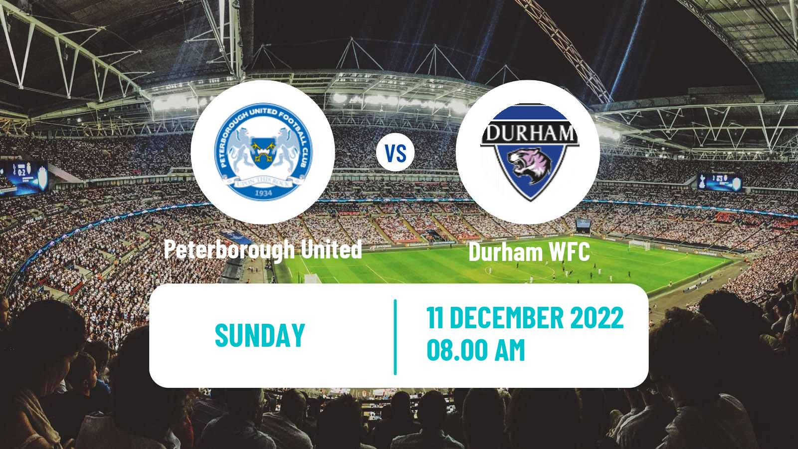 Soccer English FA Cup Women Peterborough United - Durham