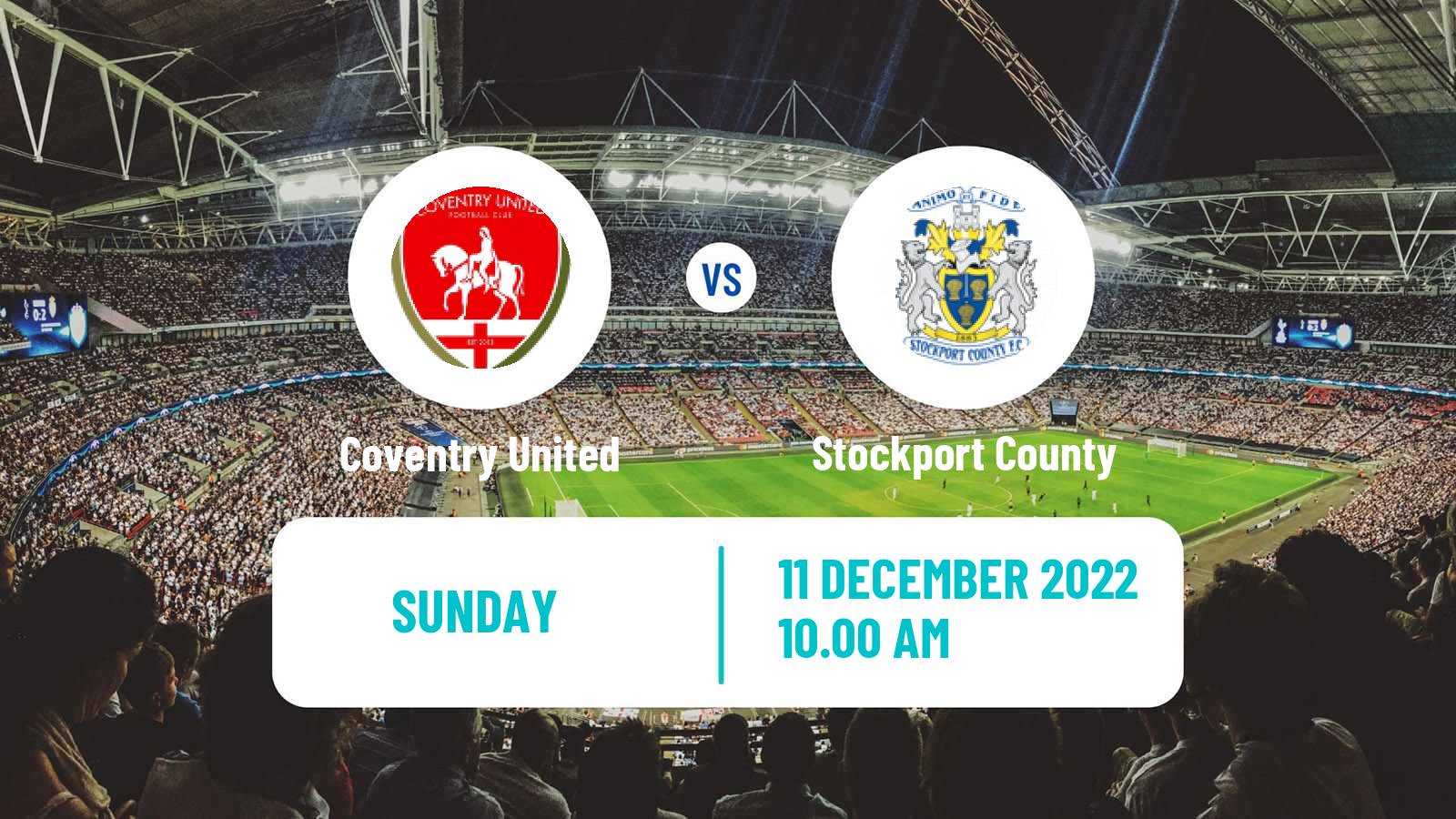 Soccer English FA Cup Women Coventry United - Stockport County