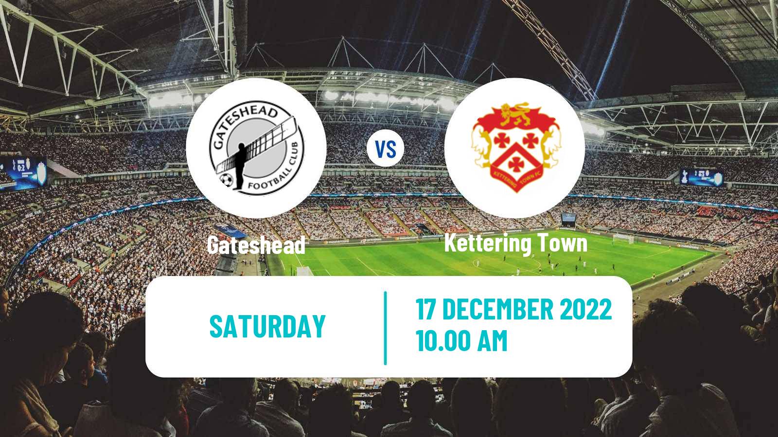 Soccer English FA Trophy Gateshead - Kettering Town