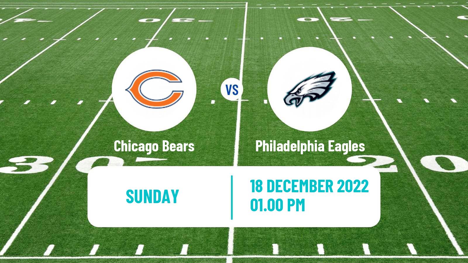 American football NFL Chicago Bears - Philadelphia Eagles