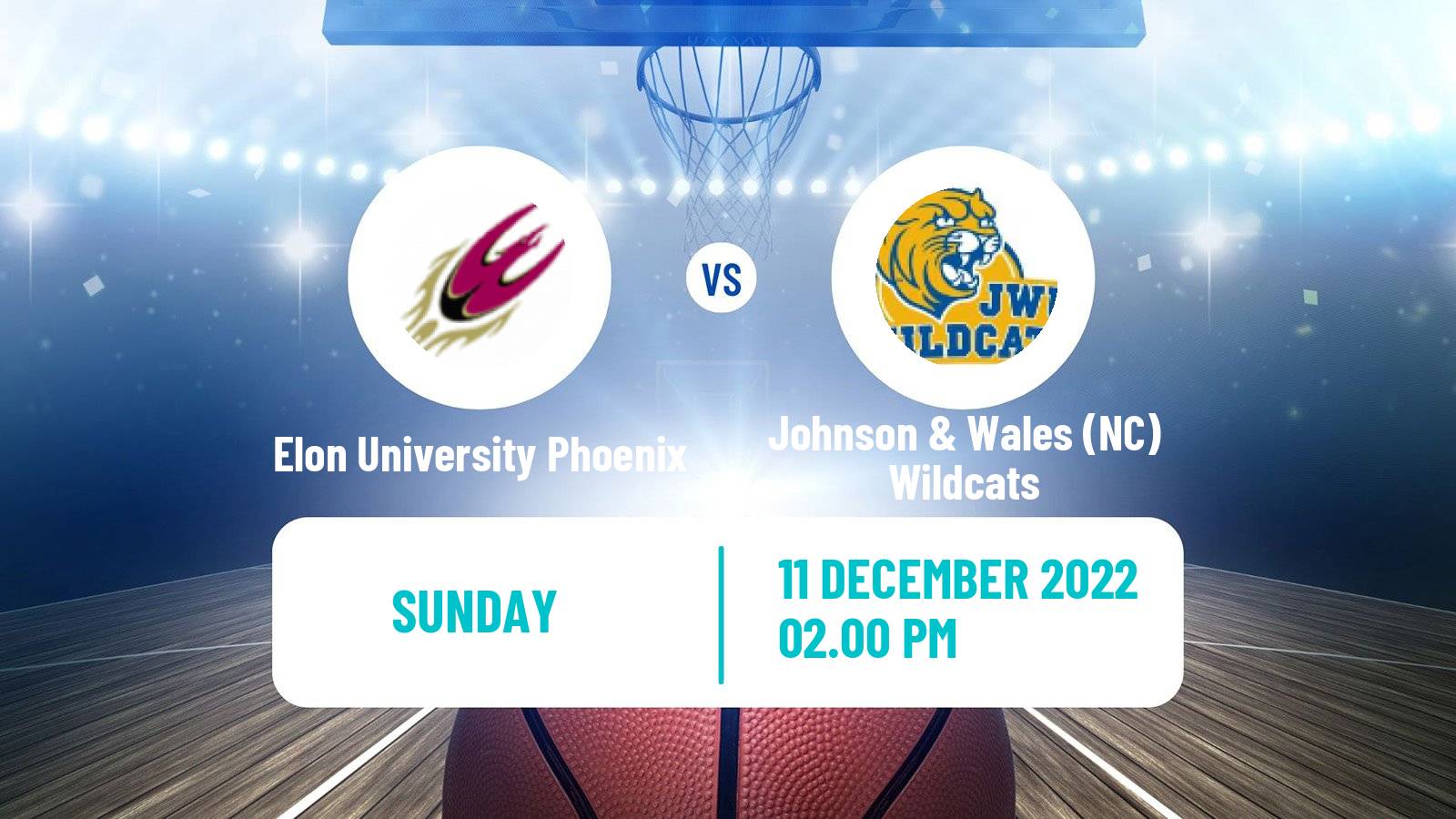 Basketball NCAA College Basketball Elon University Phoenix - Johnson & Wales (NC) Wildcats