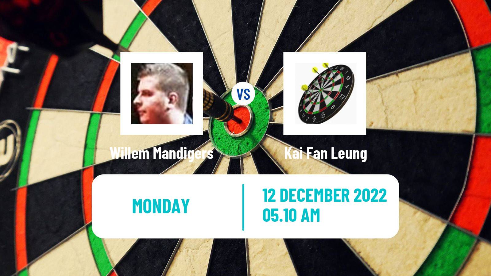 Darts Darts Willem Mandigers - Kai Fan Leung