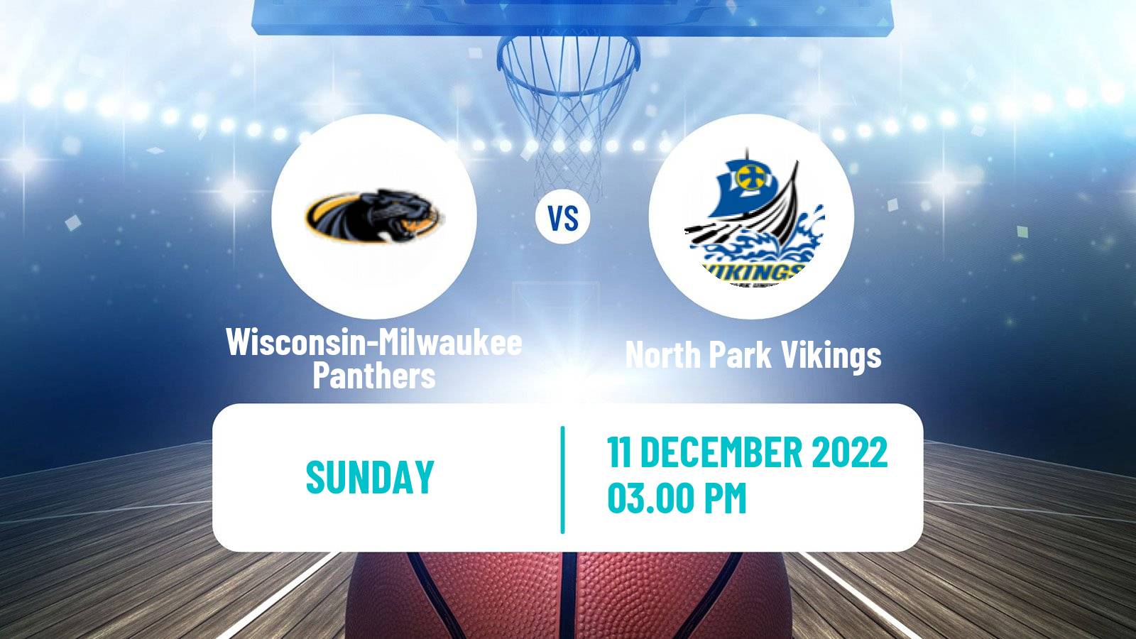 Basketball NCAA College Basketball Wisconsin-Milwaukee Panthers - North Park Vikings