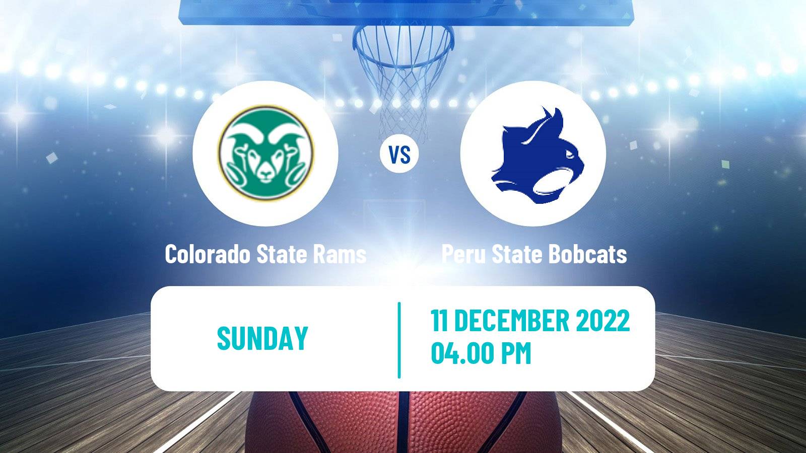 Basketball NCAA College Basketball Colorado State Rams - Peru State Bobcats