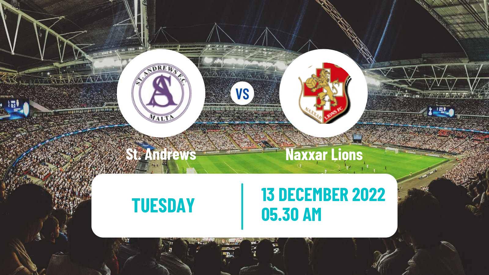 Soccer Maltese Challenge League St. Andrews - Naxxar Lions