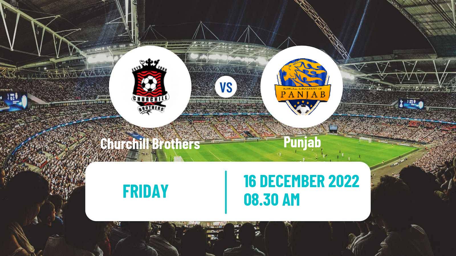 Soccer Indian I-League Churchill Brothers - Punjab