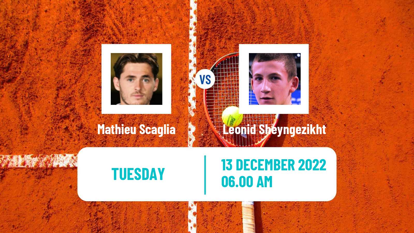 Tennis ITF Tournaments Mathieu Scaglia - Leonid Sheyngezikht