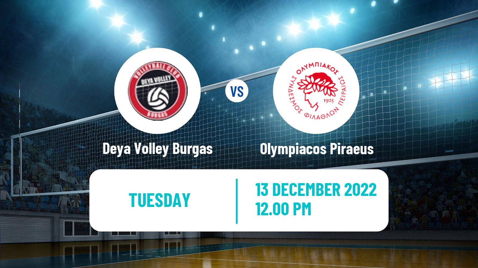 Volleyball CEV Challenge Cup Deya Volley Burgas - Olympiacos Piraeus