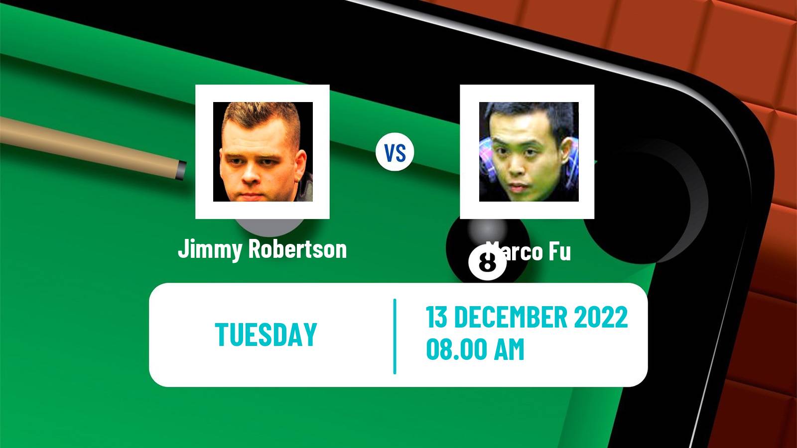 Snooker Snooker Jimmy Robertson - Marco Fu
