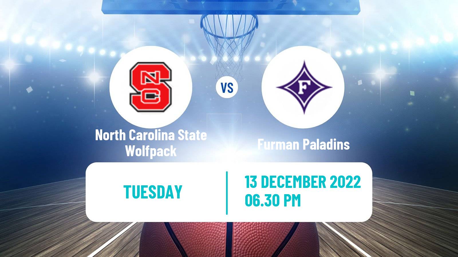 Basketball NCAA College Basketball North Carolina State Wolfpack - Furman Paladins