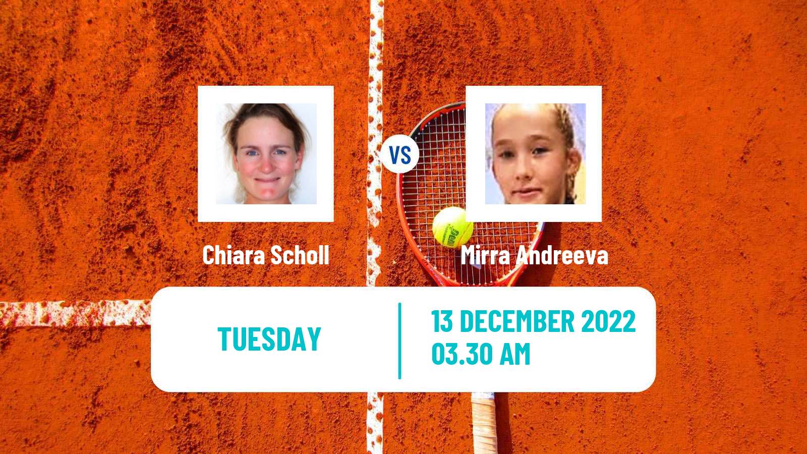 Tennis ITF Tournaments Chiara Scholl - Mirra Andreeva