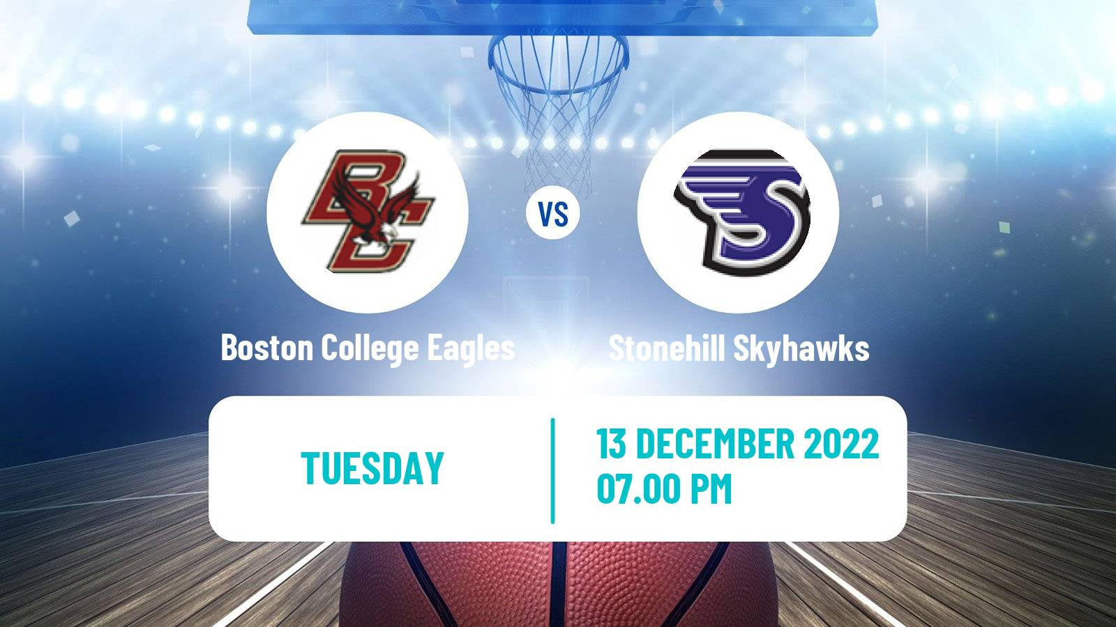 Basketball NCAA College Basketball Boston College Eagles - Stonehill Skyhawks