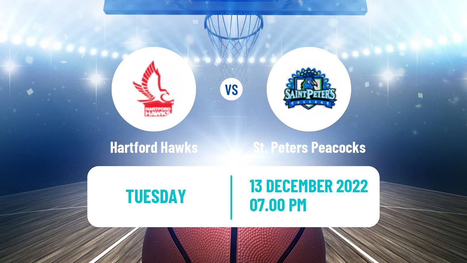 Basketball NCAA College Basketball Hartford Hawks - St. Peters Peacocks