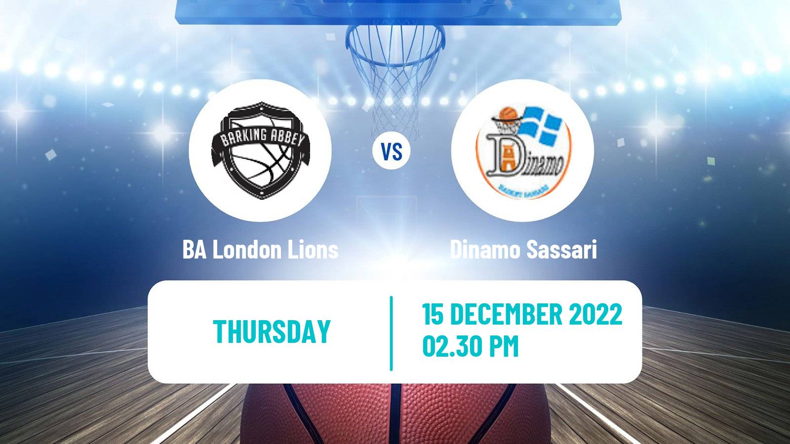 Basketball Eurocup Women BA London Lions - Dinamo Sassari