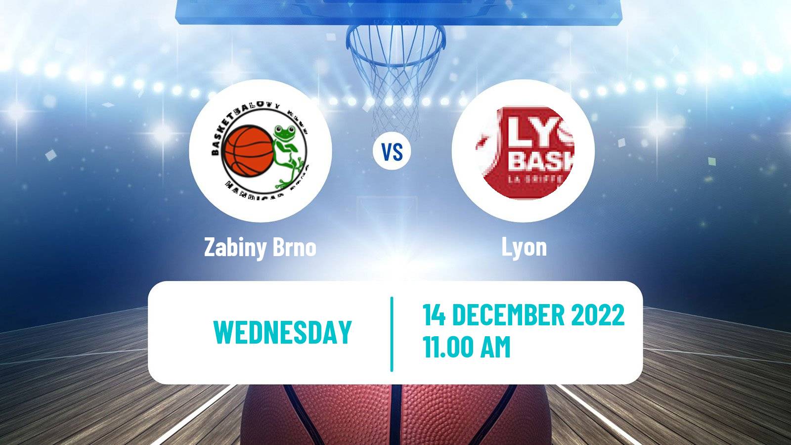 Basketball Eurocup Women Zabiny Brno - Lyon