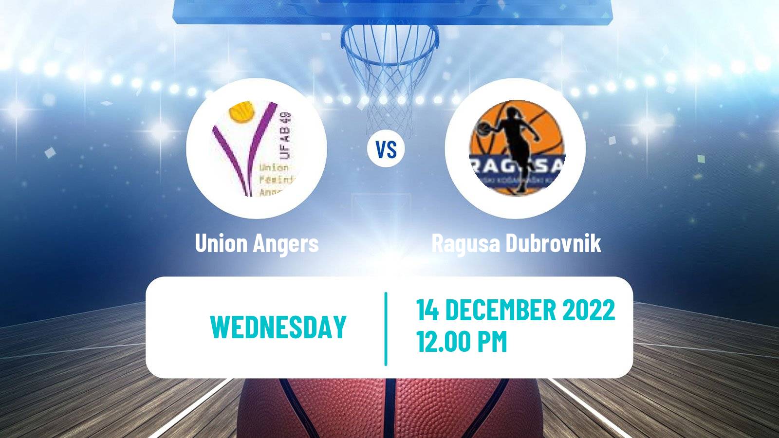 Basketball Eurocup Women Union Angers - Ragusa Dubrovnik