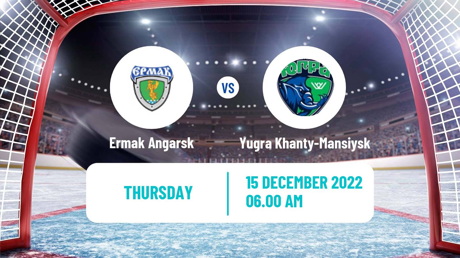 Hockey VHL Ermak Angarsk - Yugra Khanty-Mansiysk