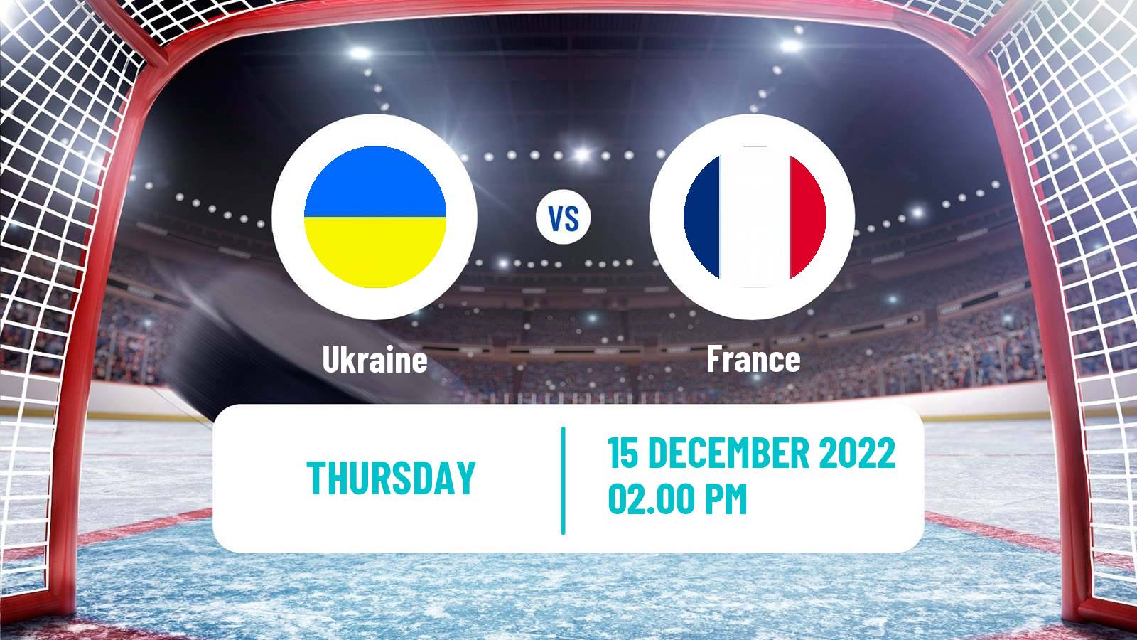 Hockey Ice Hockey International Tournament France Ukraine - France