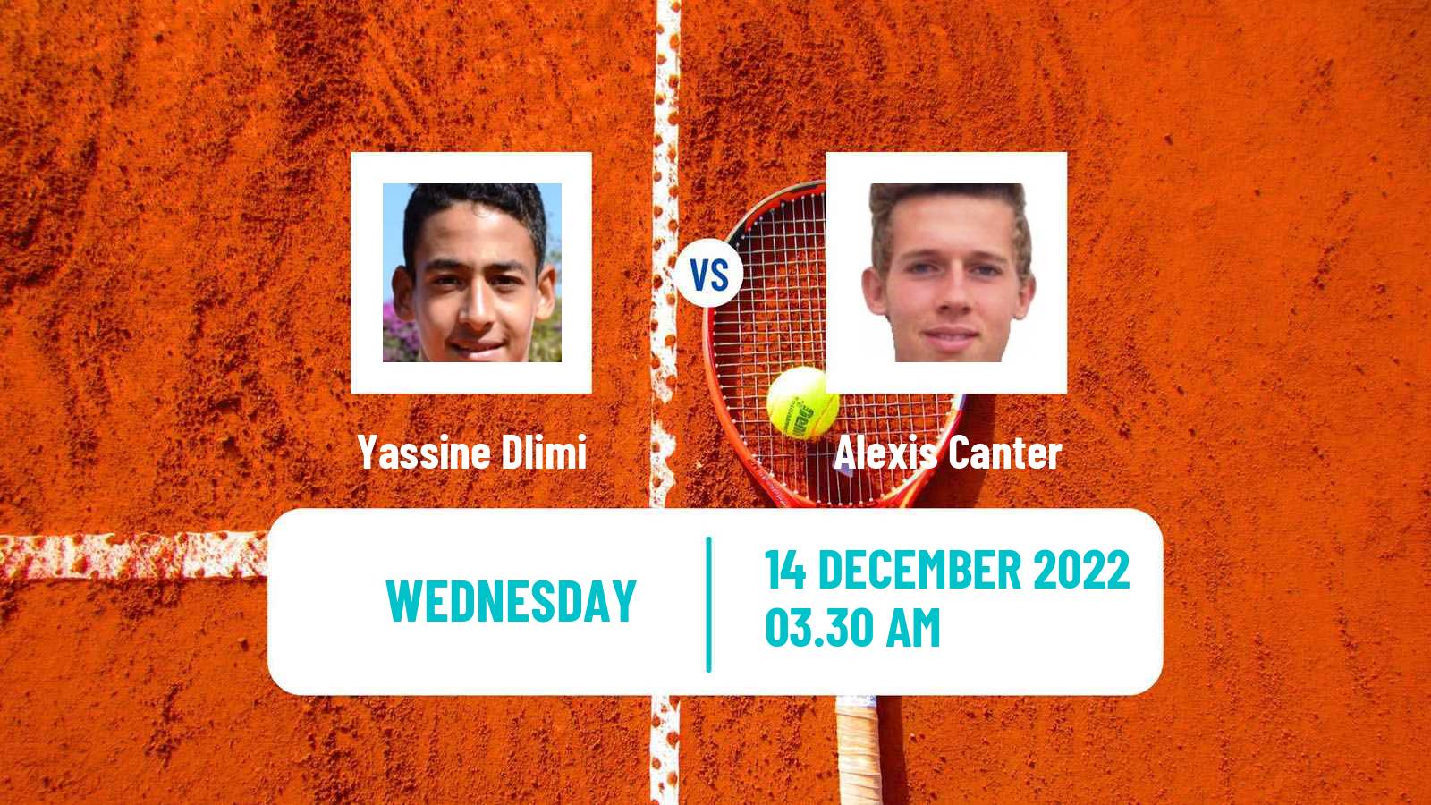 Tennis ITF Tournaments Yassine Dlimi - Alexis Canter