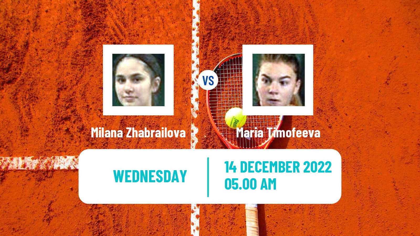 Tennis ITF Tournaments Milana Zhabrailova - Maria Timofeeva