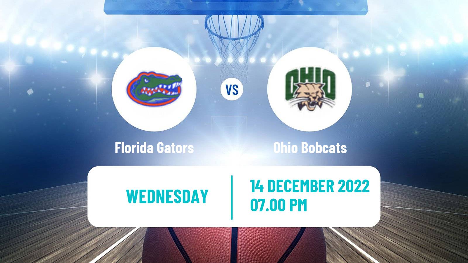 Basketball NCAA College Basketball Florida Gators - Ohio Bobcats