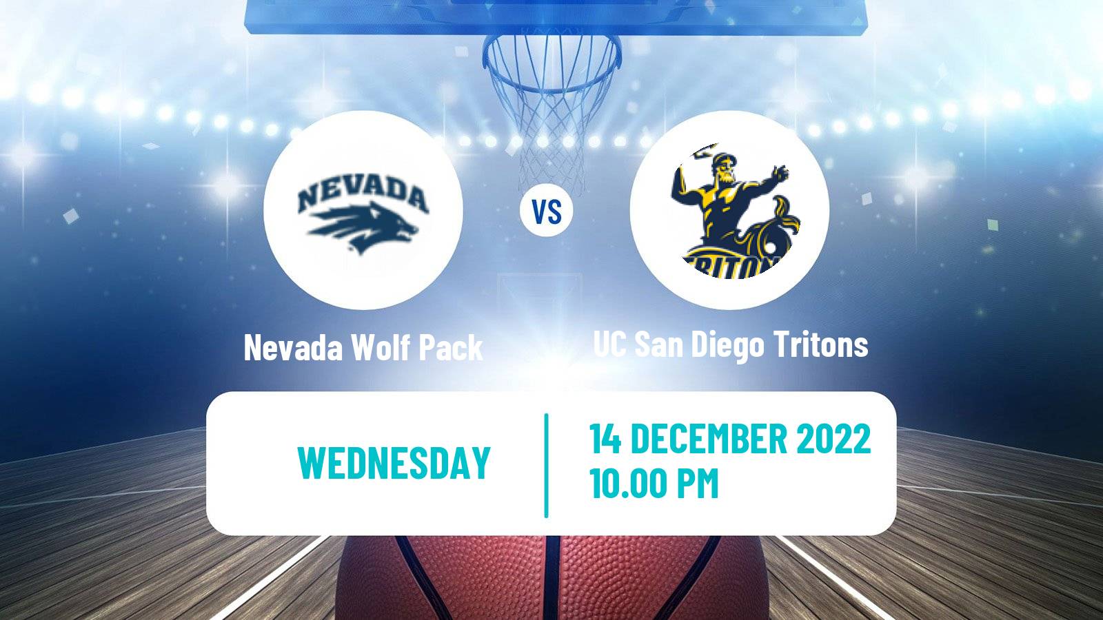 Basketball NCAA College Basketball Nevada Wolf Pack - UC San Diego Tritons